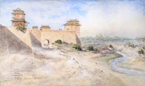 Hata Men. Une des portes sud de la ville tartare, Pékin 1879 - Constance Frederica Gordon Cumming