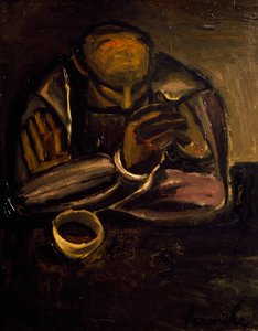 Homme avec tasse - Constant Permeke