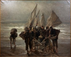 Pêcheurs de crevettes à Mariakerke