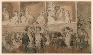 Au théâtre - Constantin Guys