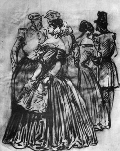 En repos, 19e siècle, 1930 - Constantin Guys
