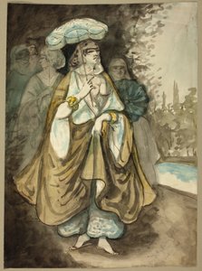 Une des dames du harem (recto); Fragment d