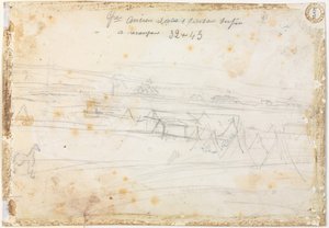 Scène de campement de guerre (verso)