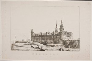 Kronborg vu du côté nord-ouest - Constantin Hansen