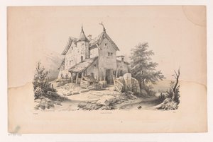 Figures priant dans un paysage - Constantinus Cornelis Huysmans