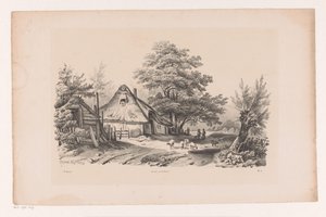 Chemin de campagne avec ferme (Le Paysage)