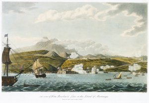 Vue sud-ouest du Fort Bourbon et du Fort Louis (Fort Saint Louis), en Martinique, 5 février - 22 mars - Cooper (after) Willyams