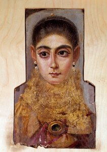 Art copte : jeune femme appelée Fayoum (vers 160 après J.-C.) Paris, Musée du Louvre - Coptic