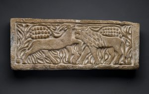 Lion attaquant une antilope, d