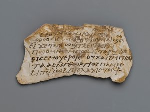 Ostrakon, de Thèbes