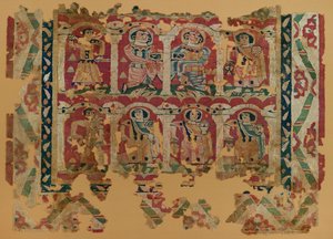 Fragments de textile en tapisserie, 6e - 8e siècle
