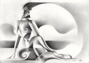 Nu géométrique abstrait