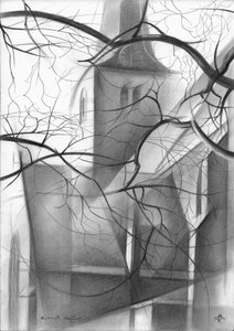 Le clocher en hiver