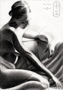 Femme en méditation - Corné Akkers