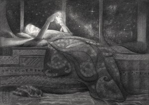 Lecture nocturne cosmique - Corné Akkers