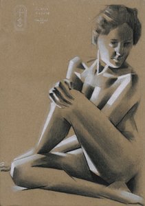 Figure assise dramatique