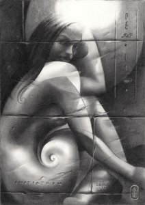Regard énigmatique en spirale
