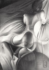 Silhouette féminine éthérée - Corné Akkers
