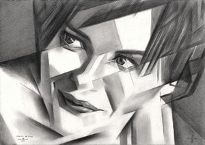 Portrait géométrique - Corné Akkers