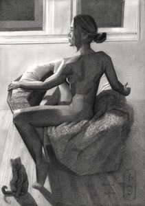 Femme nue près d