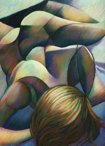 Figure abstraite sereine