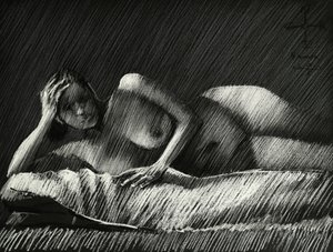 Nu féminin en ombres - Corné Akkers