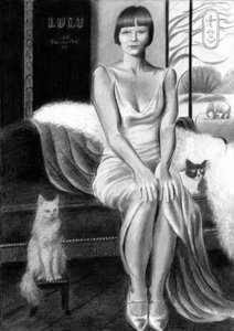 Le glamour vintage et les chats - Corné Akkers