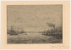 Vue sur la Meuse à Rotterdam
