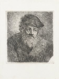 Vieil homme avec barbe et bonnet - Cornelia Scheffer Lamme