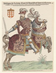 Portrait de Philippe de Lalaing à cheval - Cornelis Anthonisz. (manner of)