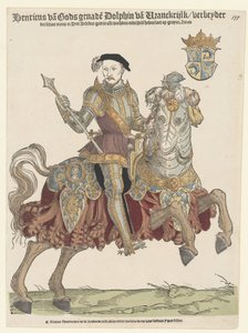 Portrait de Henri II de France à cheval - Cornelis Anthonisz. (manner of)
