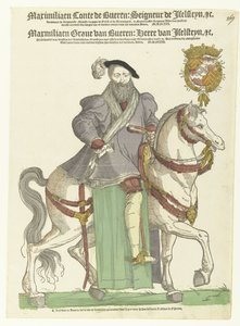 Portrait de Maximilien van Buren à cheval