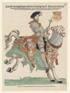 Portrait du duc Guillaume de Clèves, Juliers et Berg, comte de Mark, seigneur de Ravenstein à cheval - Cornelis Anthonisz. (manner of)