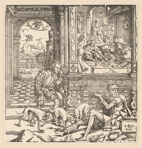 Le riche et le pauvre Lazare - Cornelis Anthonisz.