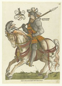 Portrait de Maarten van Rossum à cheval - Cornelis Anthonisz.