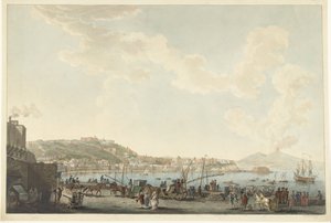 Vue du port de Naples - Cornelis Apostool