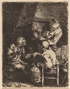 Le Groupe près de la cheminée - Cornelis Pietersz Bega