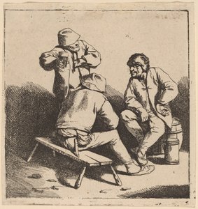 Les trois buveurs - Cornelis Pietersz Bega