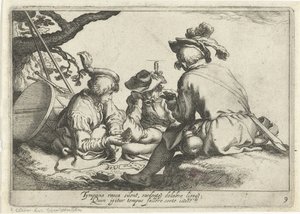 Soldats jouant aux cartes - Cornelis Bloemaert (II)
