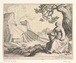 Femme près d