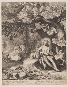 Saint Jean-Baptiste dans un paysage - Cornelis Bloemaert