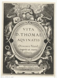Page de titre pour : Otto van Veen, Vita D. Thomae Aquinatis, Anvers, 1610 - Cornelis Boel