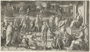 Christ prêchant au peuple - Cornelis Bos