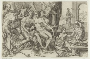 Le fils prodigue dilapide son argent - Cornelis Bos