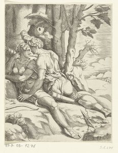 Jupiter et Callisto (Les aventures amoureuses de Jupiter) - Cornelis Bos