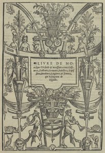 Livre de Moresques, page de titre recto, 1546 - Cornelis Bos