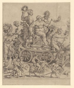 Triomphe de Bacchus, plaque de gauche - Cornelis Bos