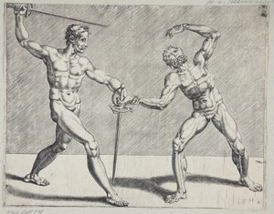 Deux escrimeurs - Cornelis Bos