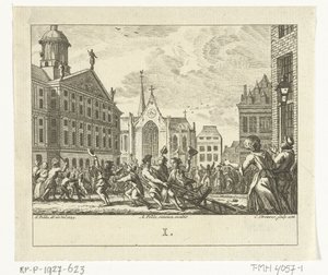 Émeute lors des funérailles de Daniël Raap sur le Dam à Amsterdam en 1754