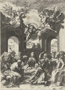 Adoration des bergers - Cornelis Cort